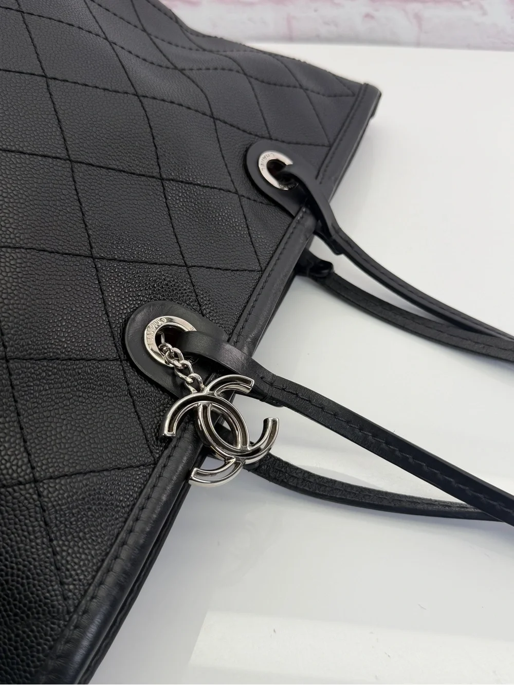 Chanel Caviar Quilted Shopping Fever Tote - Picture 9 of 16